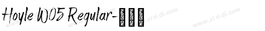 Hoyle W05 Regular字体转换